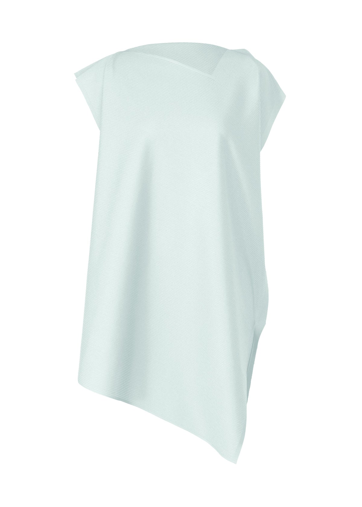 A product shot of the PLEATS PLEASE ISSEY MIYAKE A POC SEA GLASS tunic in light blue (70).