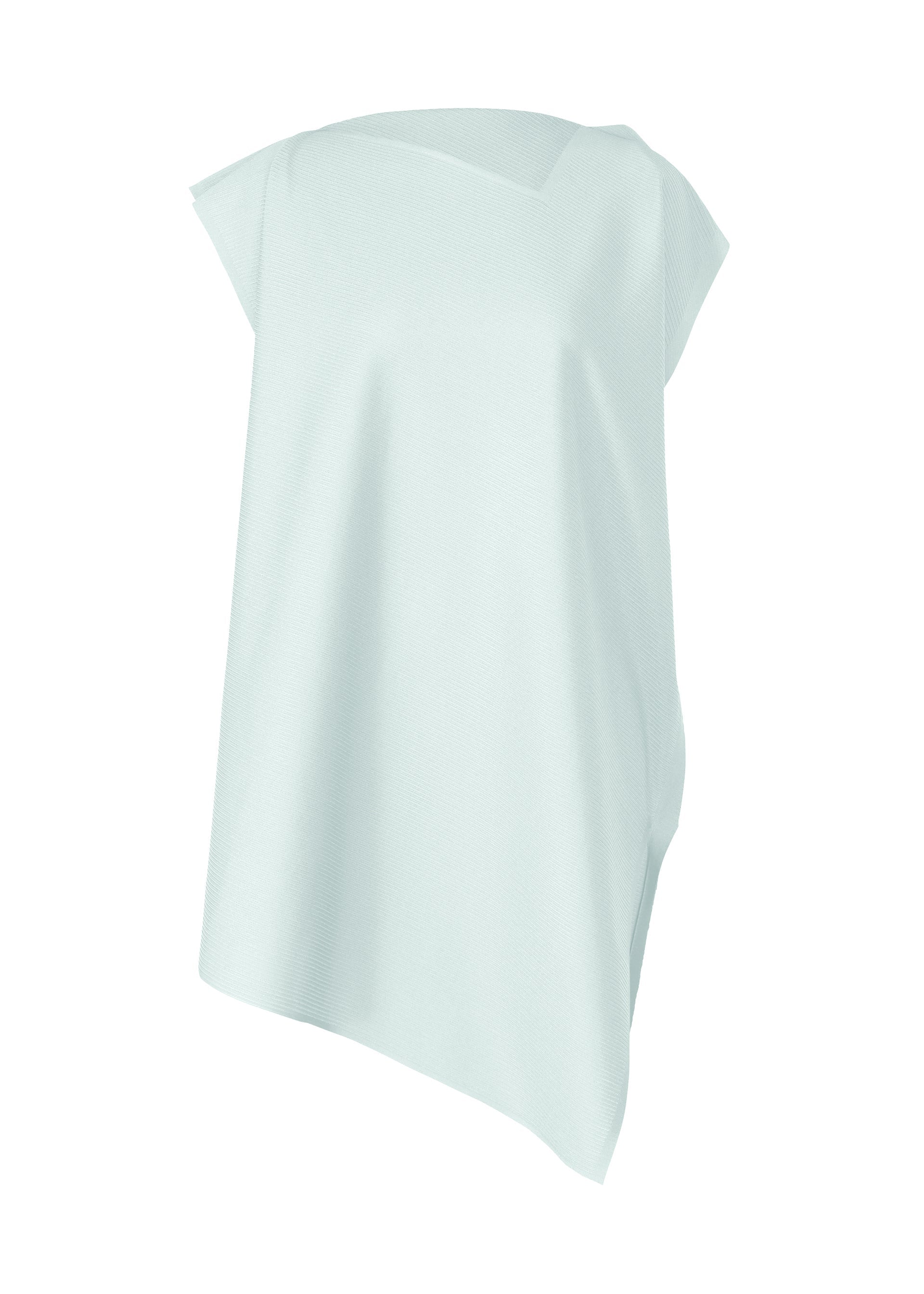 A product shot of the PLEATS PLEASE ISSEY MIYAKE A POC SEA GLASS tunic in light blue (70).