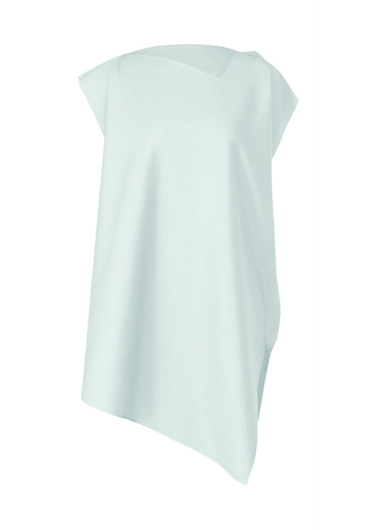 A product shot of the PLEATS PLEASE ISSEY MIYAKE A POC SEA GLASS tunic in light blue (70).