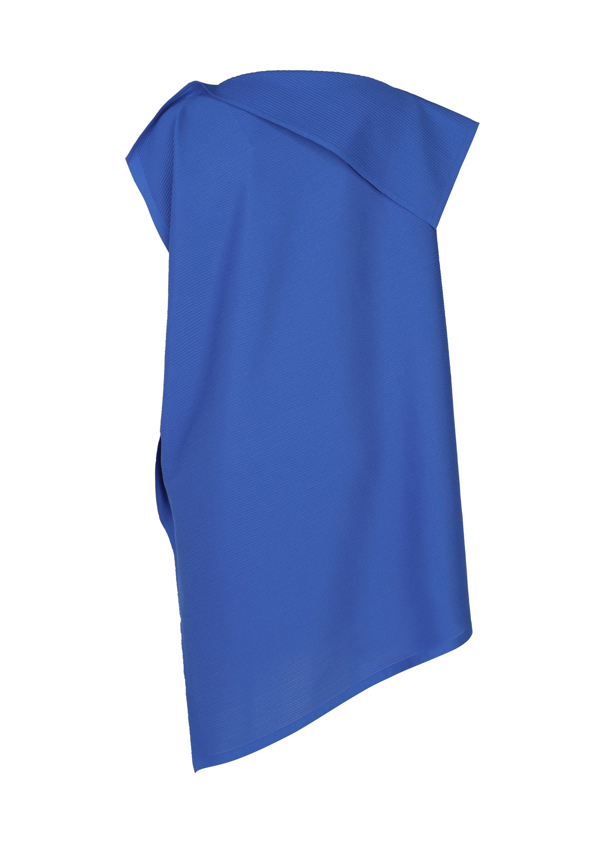 A detail shot of the PLEATS PLEASE ISSEY MIYAKE A POC SEA GLASS tunic.