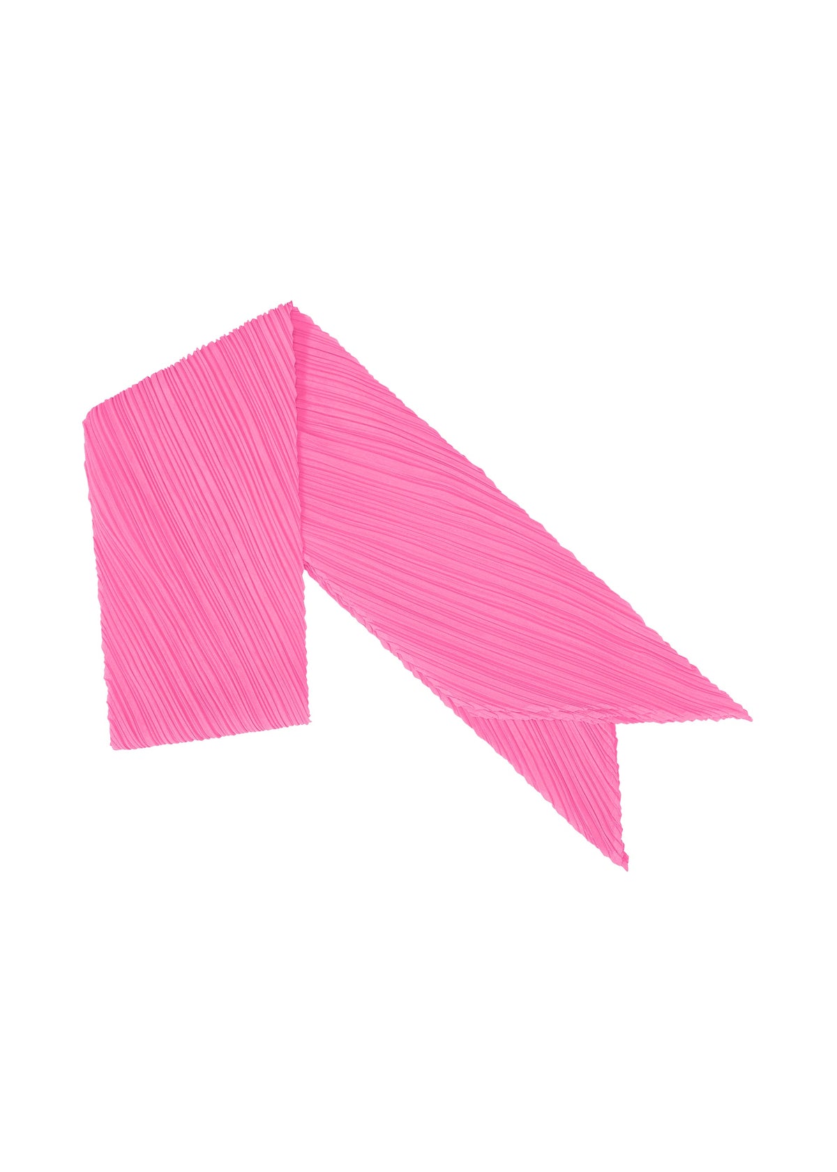 A product shot of the PLEATS PLEASE ISSEY MIYAKE MONTHLY SCARF JANUARY accessories in hot pink (21).