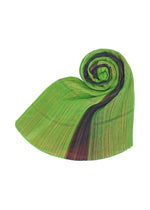 A detail shot of the PLEATS PLEASE ISSEY MIYAKE CITY COLLAGE MADAME T accessories.