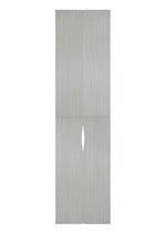 A product shot of the PLEATS PLEASE ISSEY MIYAKE MADAME T FEBRUARY stole in light grey (10).