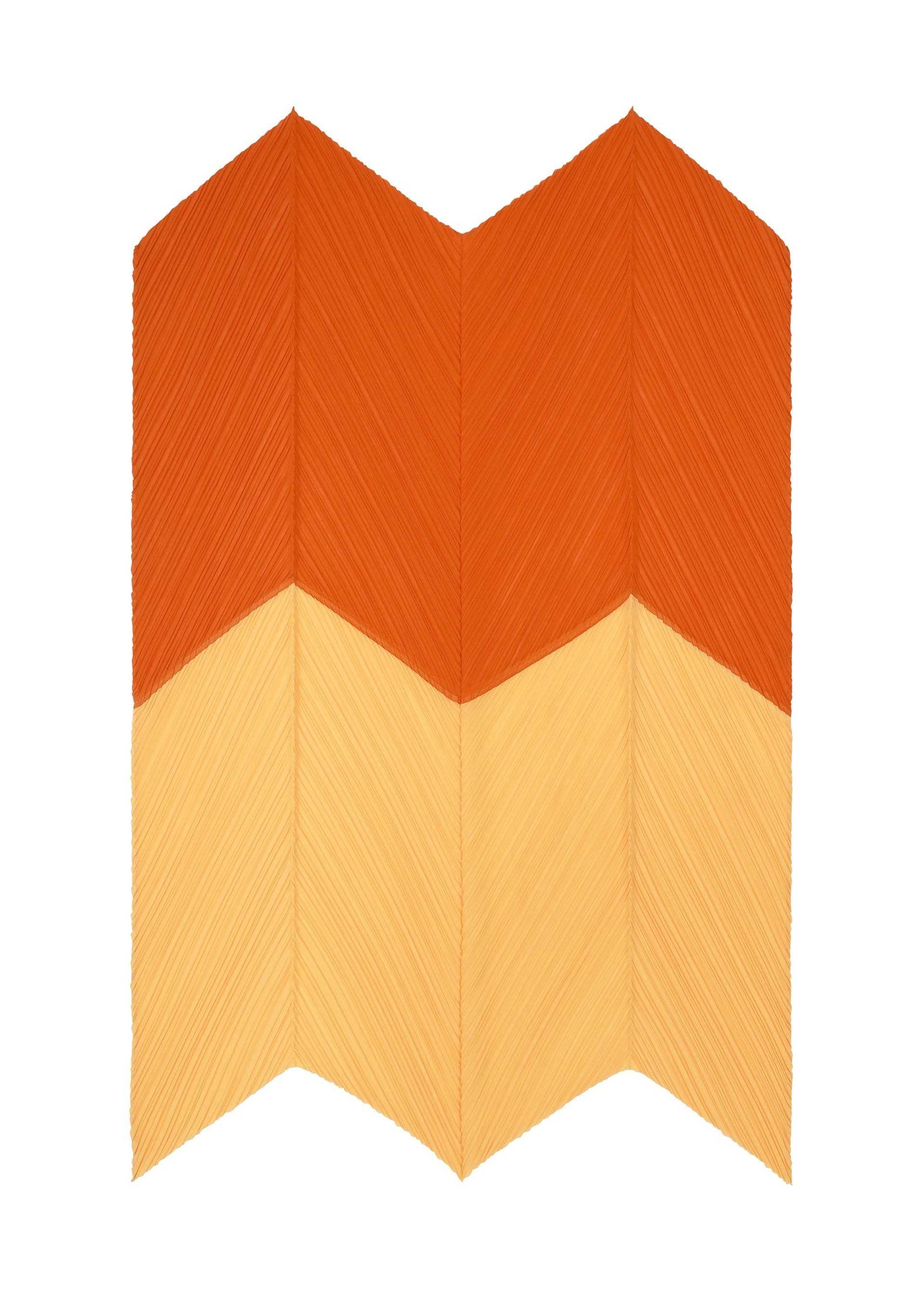 A detail shot of the PLEATS PLEASE ISSEY MIYAKE O SCARF APRIL stole.