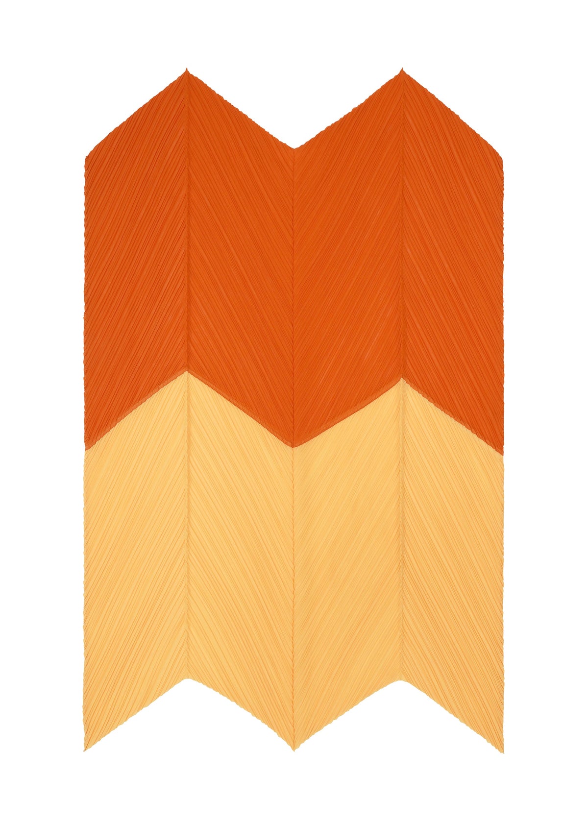 A detail shot of the PLEATS PLEASE ISSEY MIYAKE O SCARF APRIL stole.