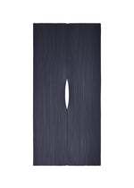 A product shot of the PLEATS PLEASE ISSEY MIYAKE MADAME T MAY stole in navy (75).