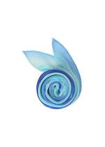 A product shot of the PLEATS PLEASE ISSEY MIYAKE SEA BUBBLE SCARF stole in blue (72).
