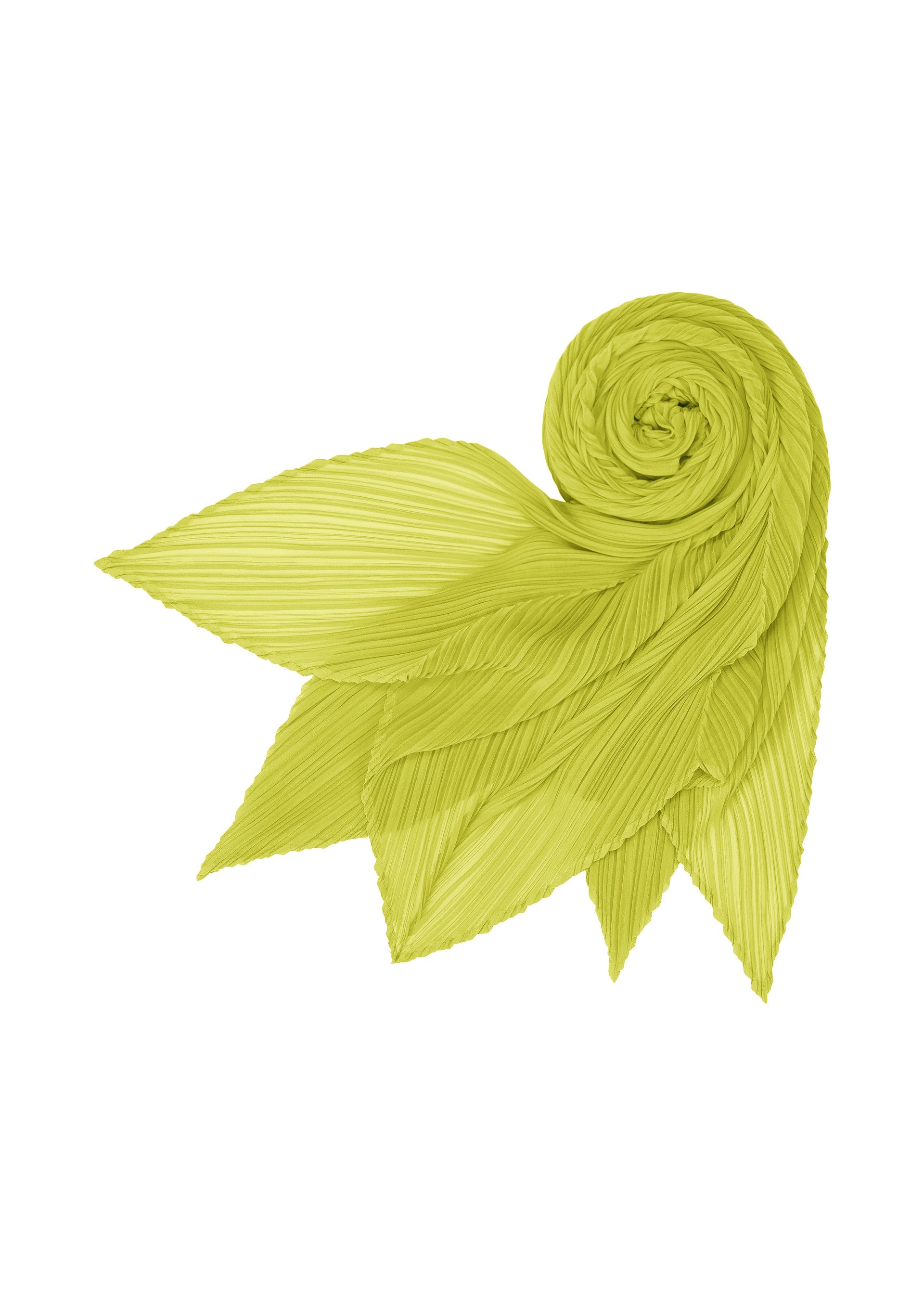 A detail shot of the PLEATS PLEASE ISSEY MIYAKE MONTHLY SCARF JUNE stole.