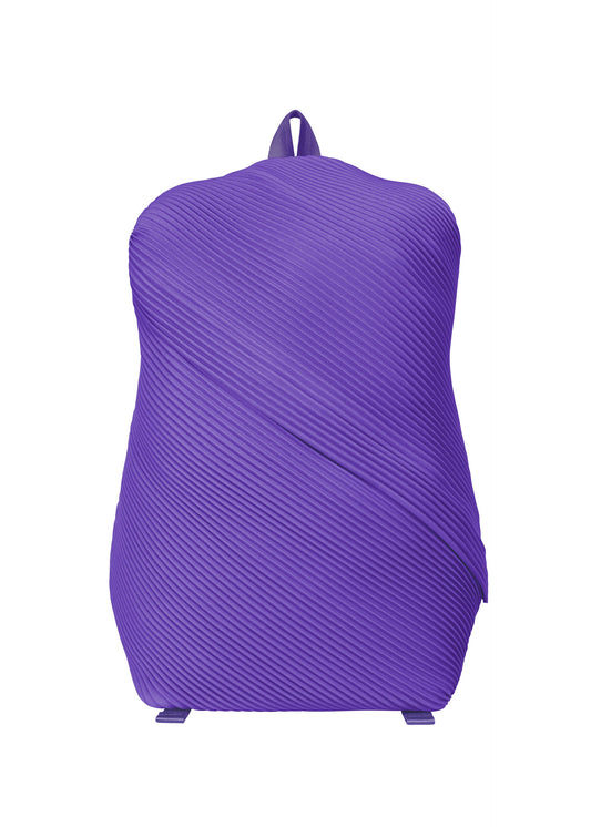 A product shot of the PLEATS PLEASE ISSEY MIYAKE BIAS PLEATS BACKPACK bags in purple (81).