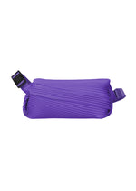 A product shot of the PLEATS PLEASE ISSEY MIYAKE BIAS PLEATS WAIST BAG bags in purple (81).