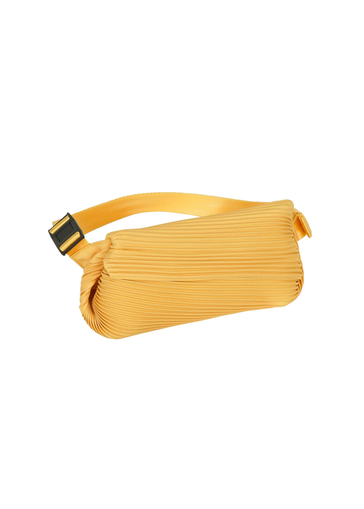 A detail shot of the PLEATS PLEASE ISSEY MIYAKE BIAS PLEATS WAIST BAG bags.