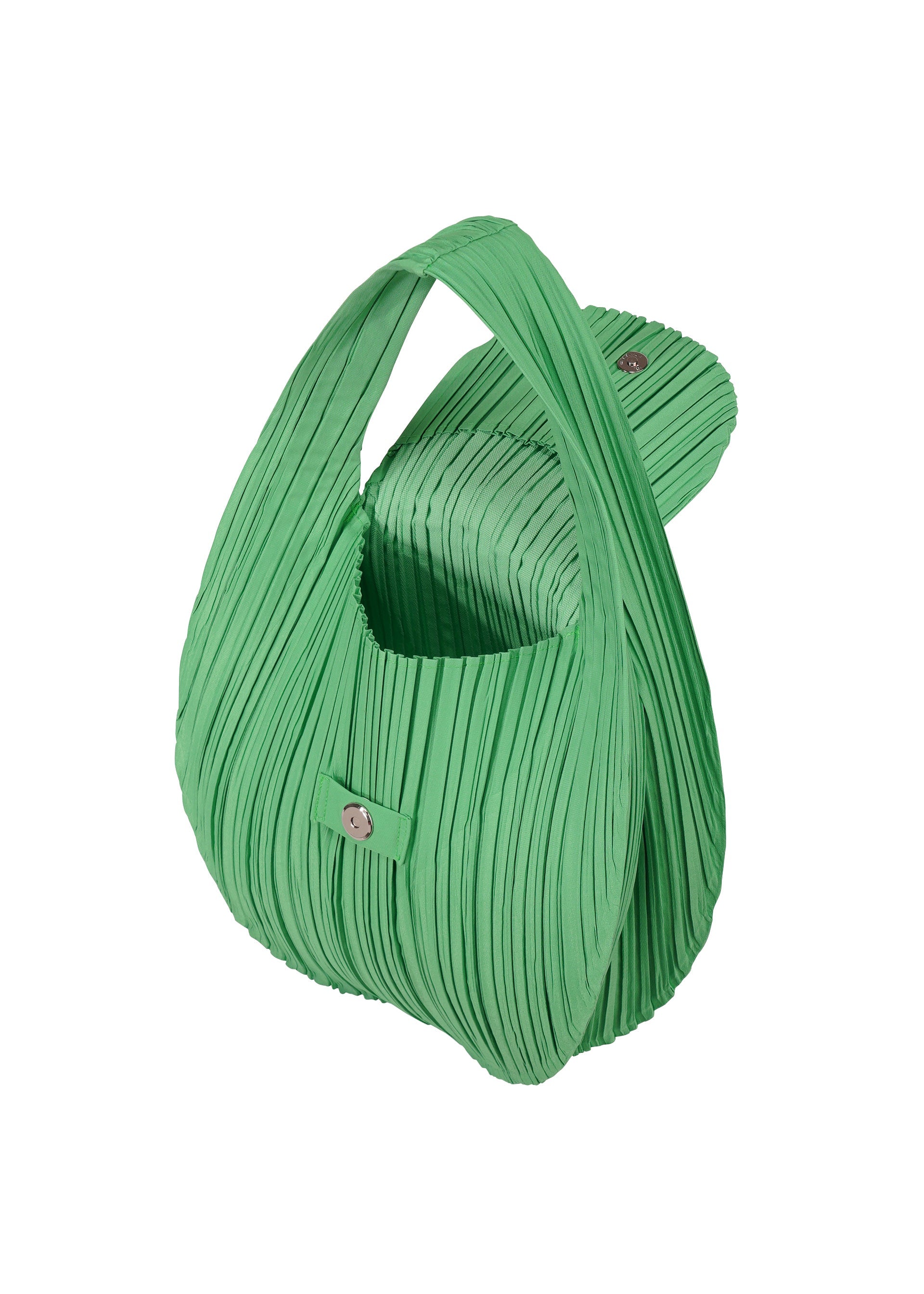 A detail shot of the PLEATS PLEASE ISSEY MIYAKE PLEATS SEEDS BAG bag.