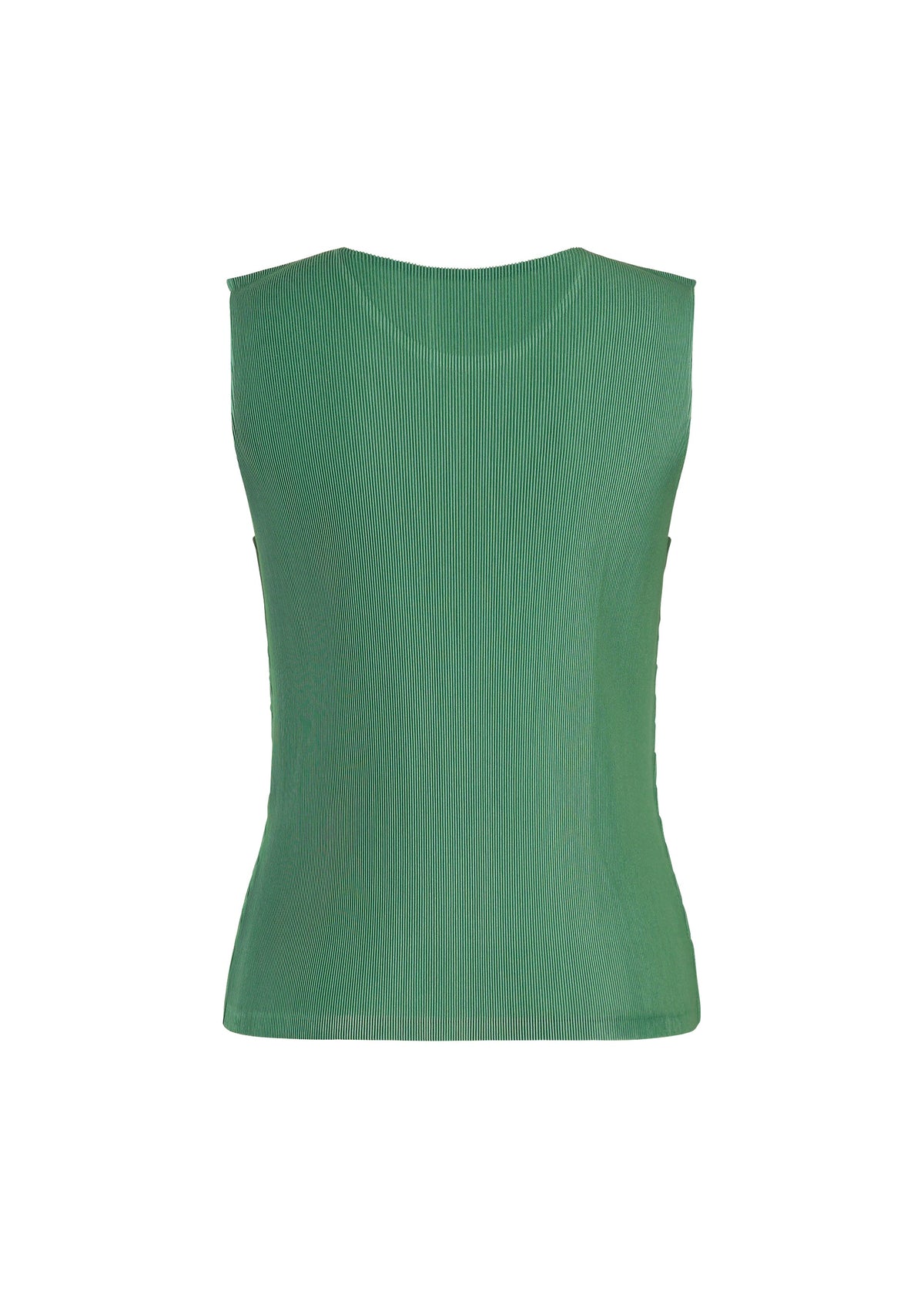 A detail shot of the PLEATS PLEASE ISSEY MIYAKE MIST AUGUST top.