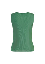 A detail shot of the PLEATS PLEASE ISSEY MIYAKE MIST AUGUST top.