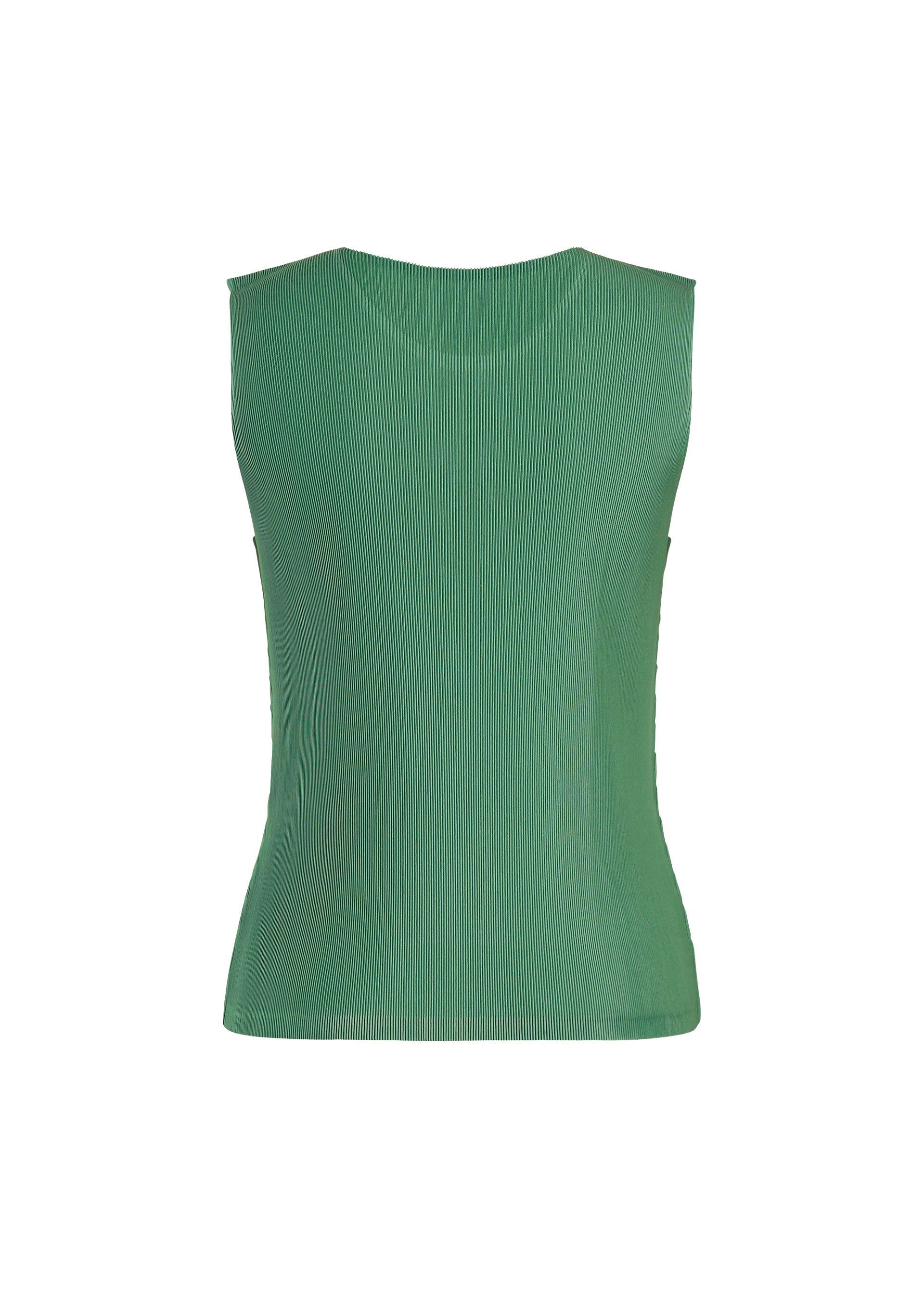 A detail shot of the PLEATS PLEASE ISSEY MIYAKE MIST AUGUST top.
