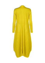 A detail shot of the PLEATS PLEASE ISSEY MIYAKE MONTHLY COLORS : OCTOBER coat.