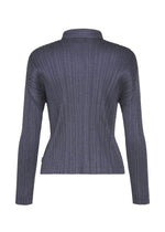 A detail shot of the PLEATS PLEASE ISSEY MIYAKE COTTON DENIM jacket.