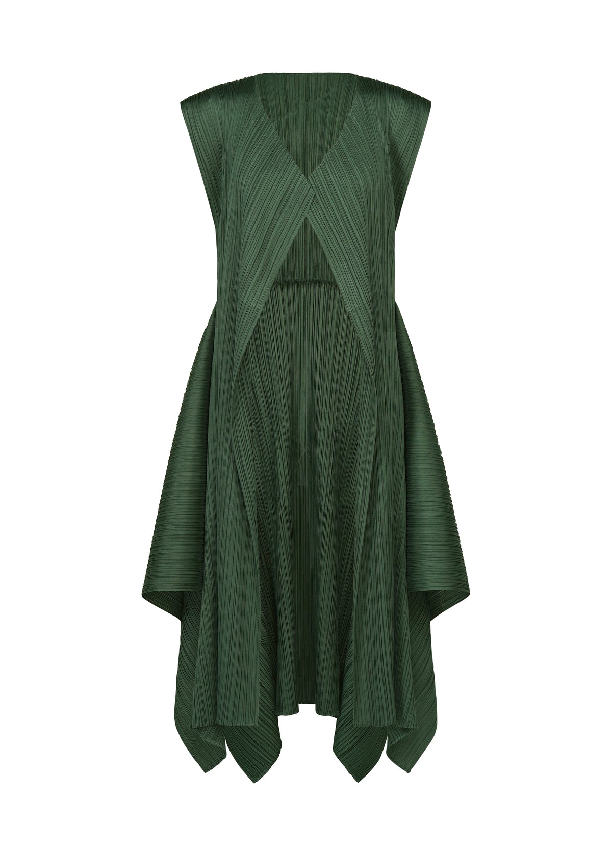 FLUTTER Vest Moss Green