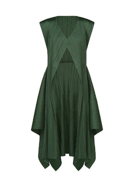 FLUTTER Vest Moss Green