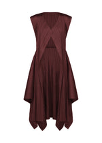 FLUTTER Vest Bordeaux