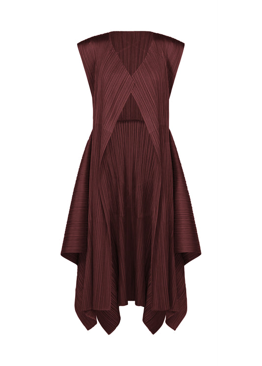 FLUTTER Vest Bordeaux