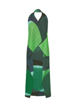 A product shot of the PLEATS PLEASE ISSEY MIYAKE ORBIT vest in green.