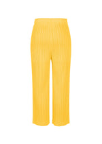 A detail shot of the PLEATS PLEASE ISSEY MIYAKE THICKER BOTTOMS 1 trousers.