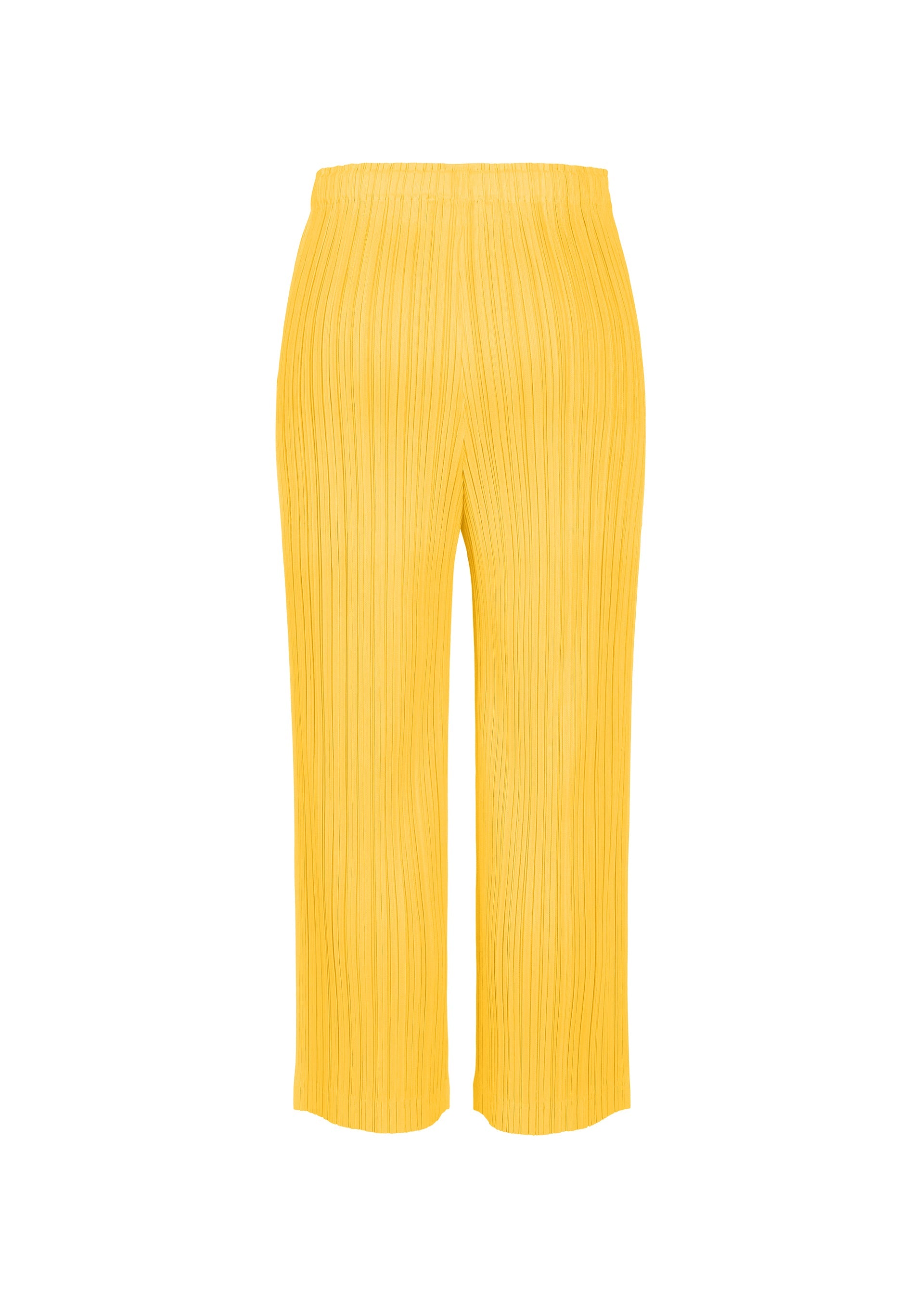 A detail shot of the PLEATS PLEASE ISSEY MIYAKE THICKER BOTTOMS 1 trousers.