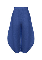 A product shot of the PLEATS PLEASE ISSEY MIYAKE THICKER BOTTOMS 1 trousers in blue.