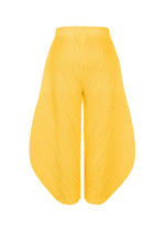 A detail shot of the PLEATS PLEASE ISSEY MIYAKE THICKER BOTTOMS 1 trousers.