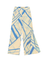 A detail shot of the PLEATS PLEASE ISSEY MIYAKE FOLD LINE trousers.