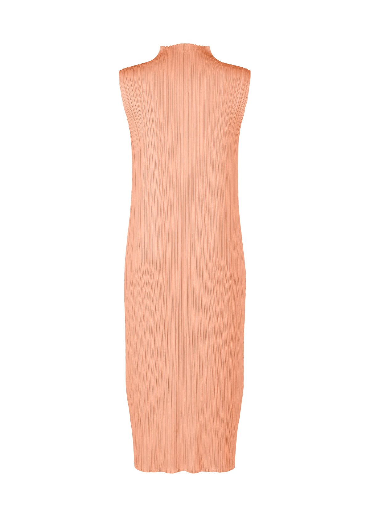 A detail shot of the PLEATS PLEASE ISSEY MIYAKE MONTHLY COLORS : JULY dress.