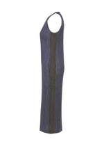 A detail shot of the PLEATS PLEASE ISSEY MIYAKE COTTON DENIM dress.