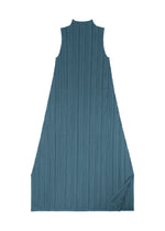 A detail shot of the PLEATS PLEASE ISSEY MIYAKE MELLOW PLEATS dress.