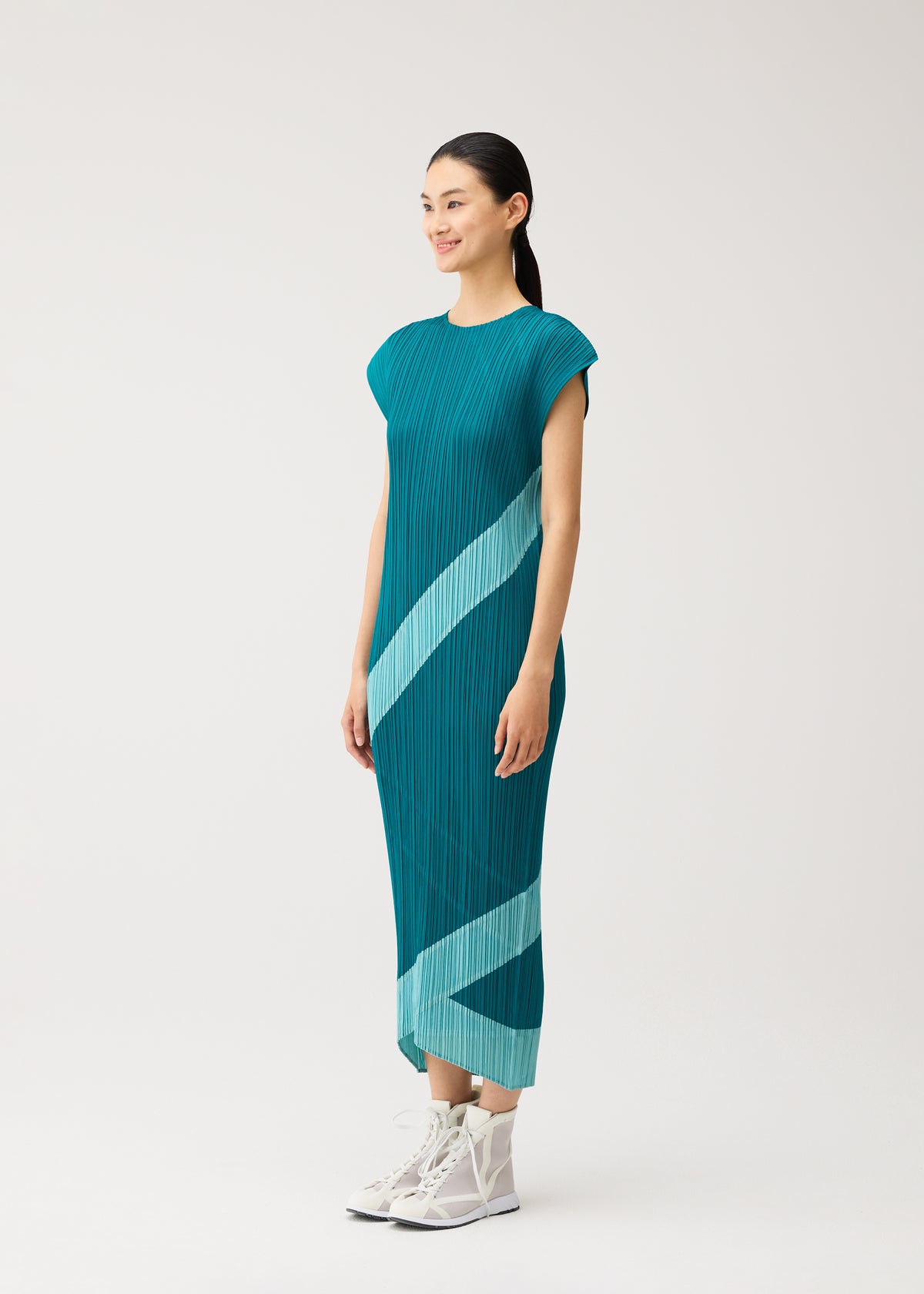 TWIRL Dress Turquoise Green