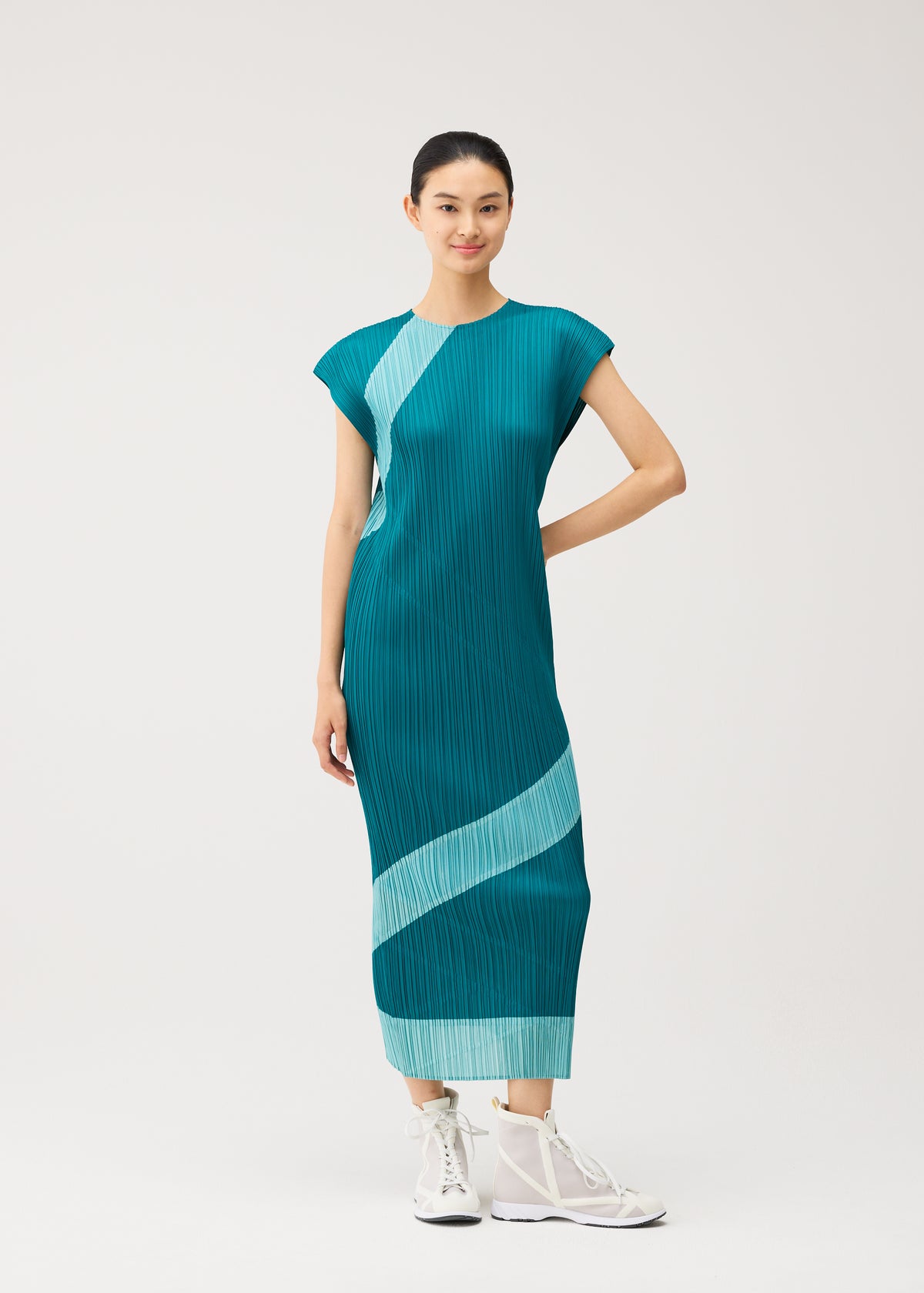 TWIRL Dress Turquoise Green