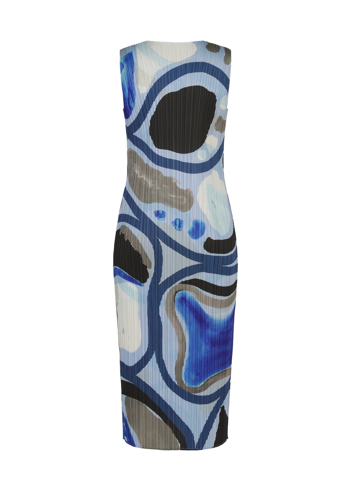 A detail shot of the PLEATS PLEASE ISSEY MIYAKE ROLL dress.