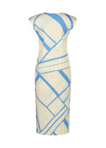 A detail shot of the PLEATS PLEASE ISSEY MIYAKE FOLD LINE dress.