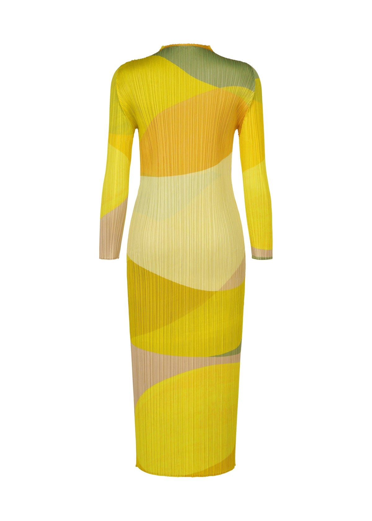 A detail shot of the PLEATS PLEASE ISSEY MIYAKE ORBIT dress.