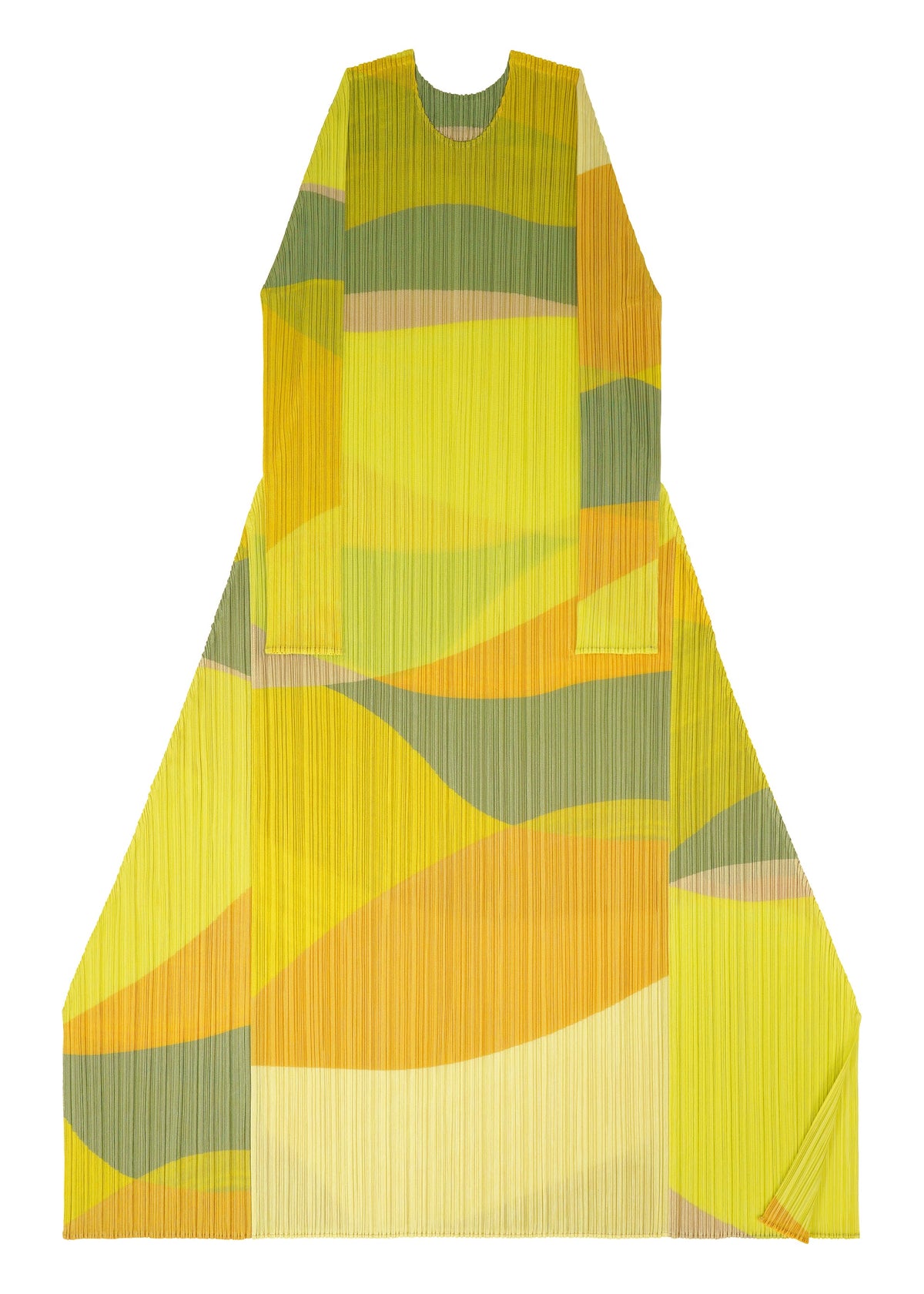 A detail shot of the PLEATS PLEASE ISSEY MIYAKE ORBIT dress.