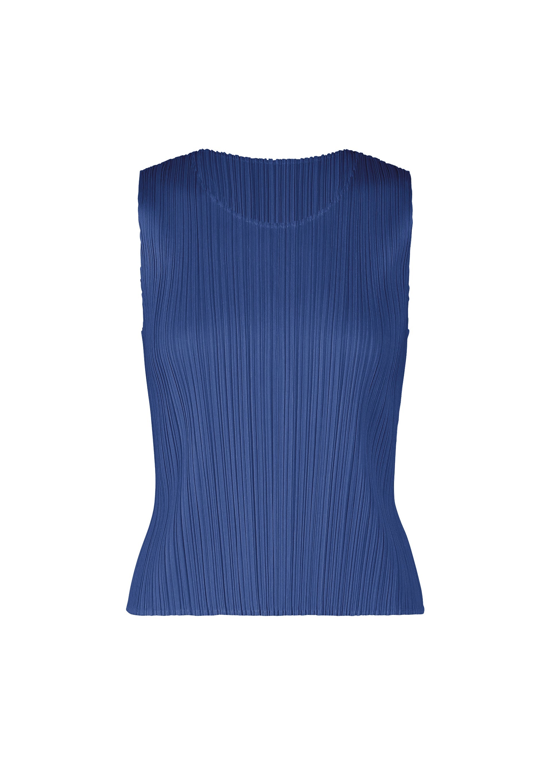 A product shot of the PLEATS PLEASE ISSEY MIYAKE MONTHLY COLORS : JULY shirt in blue.