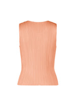A detail shot of the PLEATS PLEASE ISSEY MIYAKE MONTHLY COLORS : JULY top.