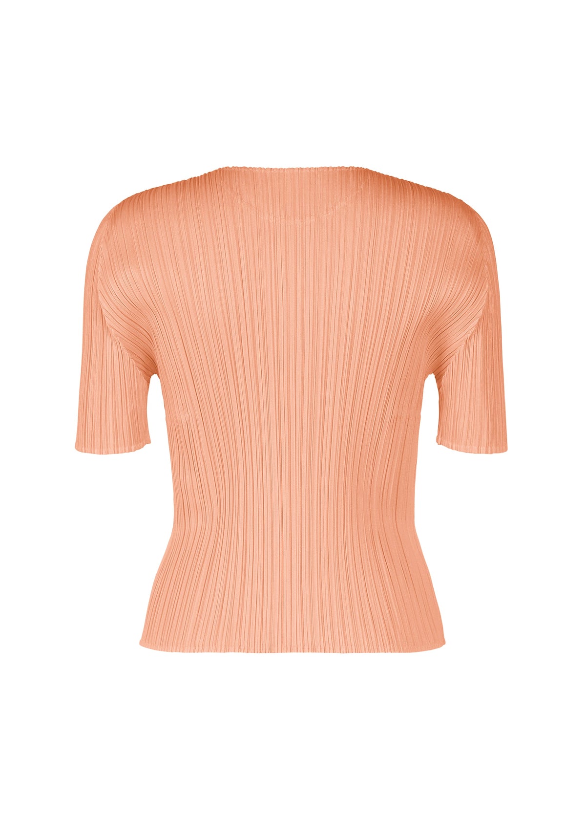 A detail shot of the PLEATS PLEASE ISSEY MIYAKE MONTHLY COLORS : JULY top.