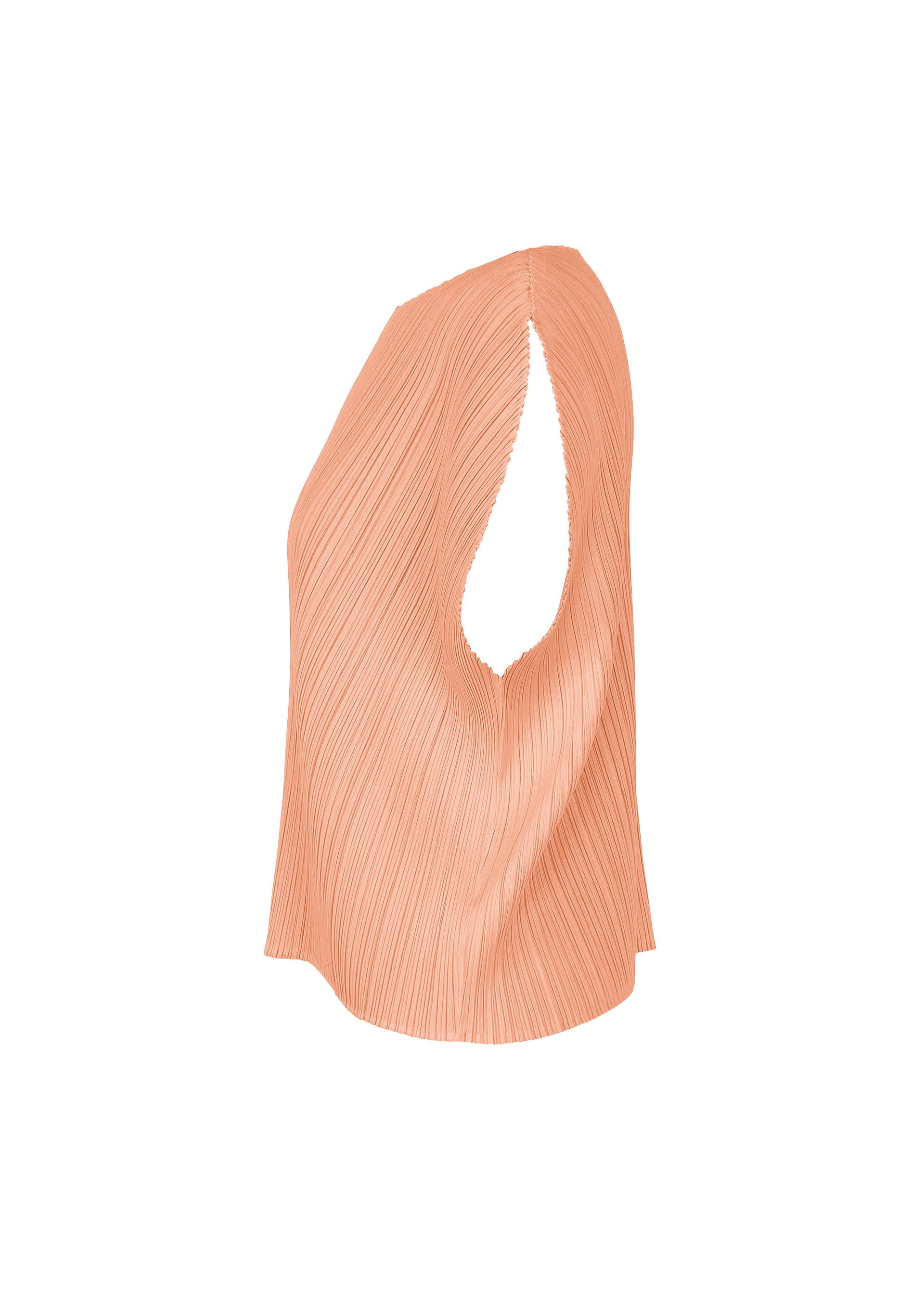 A detail shot of the PLEATS PLEASE ISSEY MIYAKE MONTHLY COLORS : JULY top.