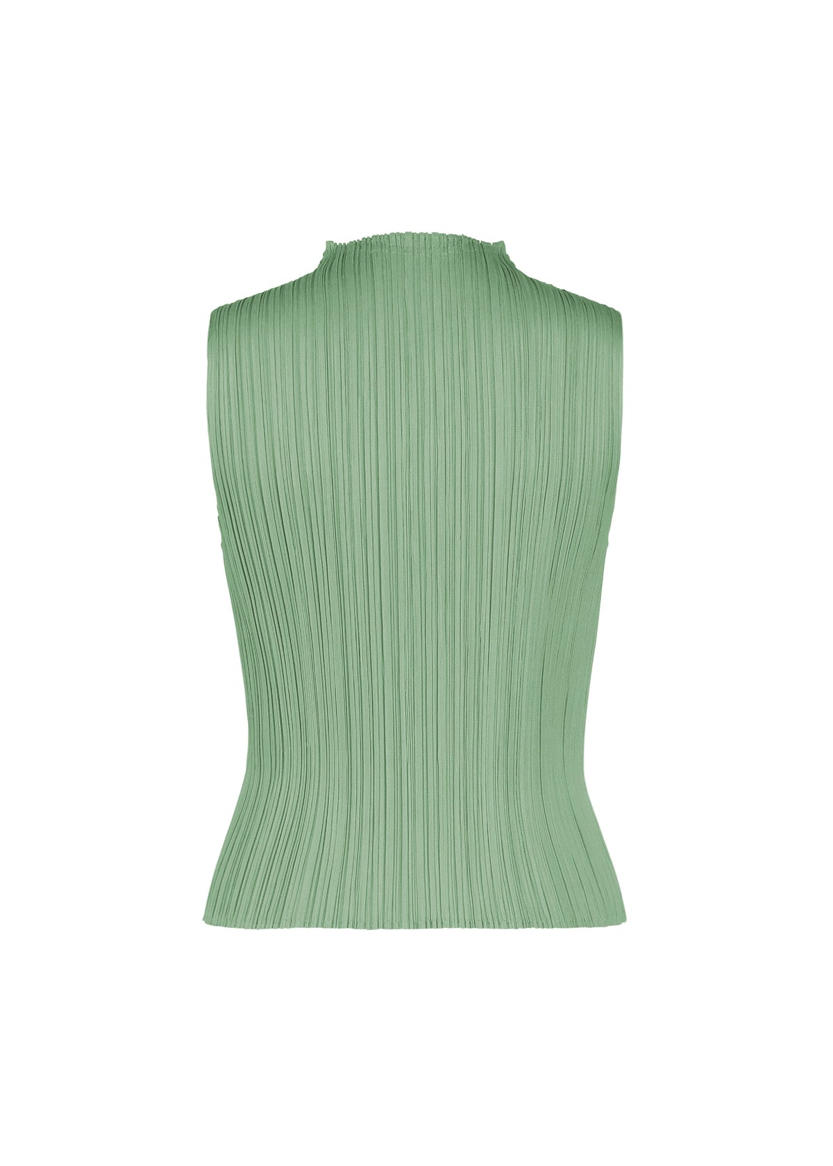 A detail shot of the PLEATS PLEASE ISSEY MIYAKE MONTHLY COLORS : AUGUST top.