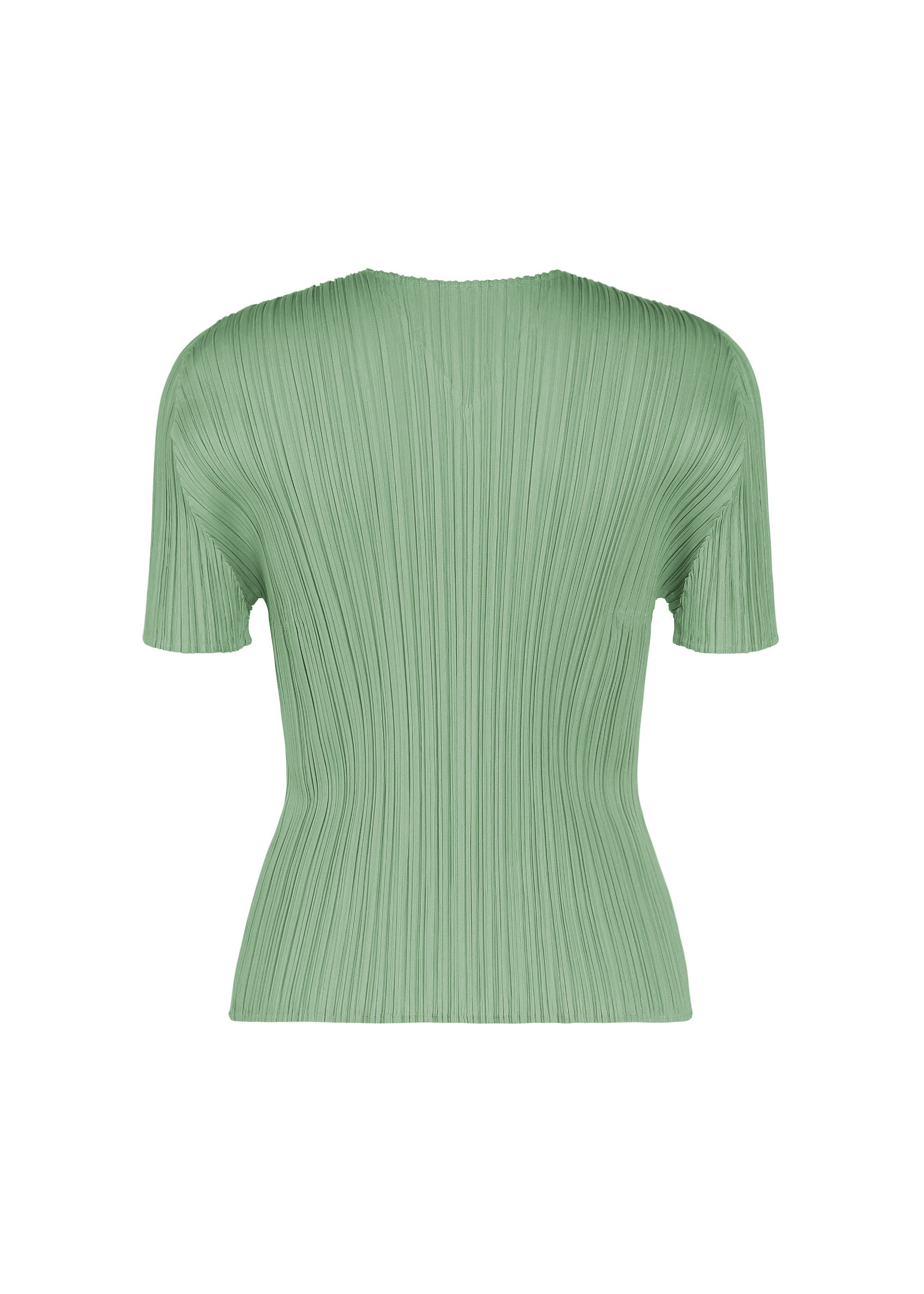 A detail shot of the PLEATS PLEASE ISSEY MIYAKE MONTHLY COLORS : AUGUST top.