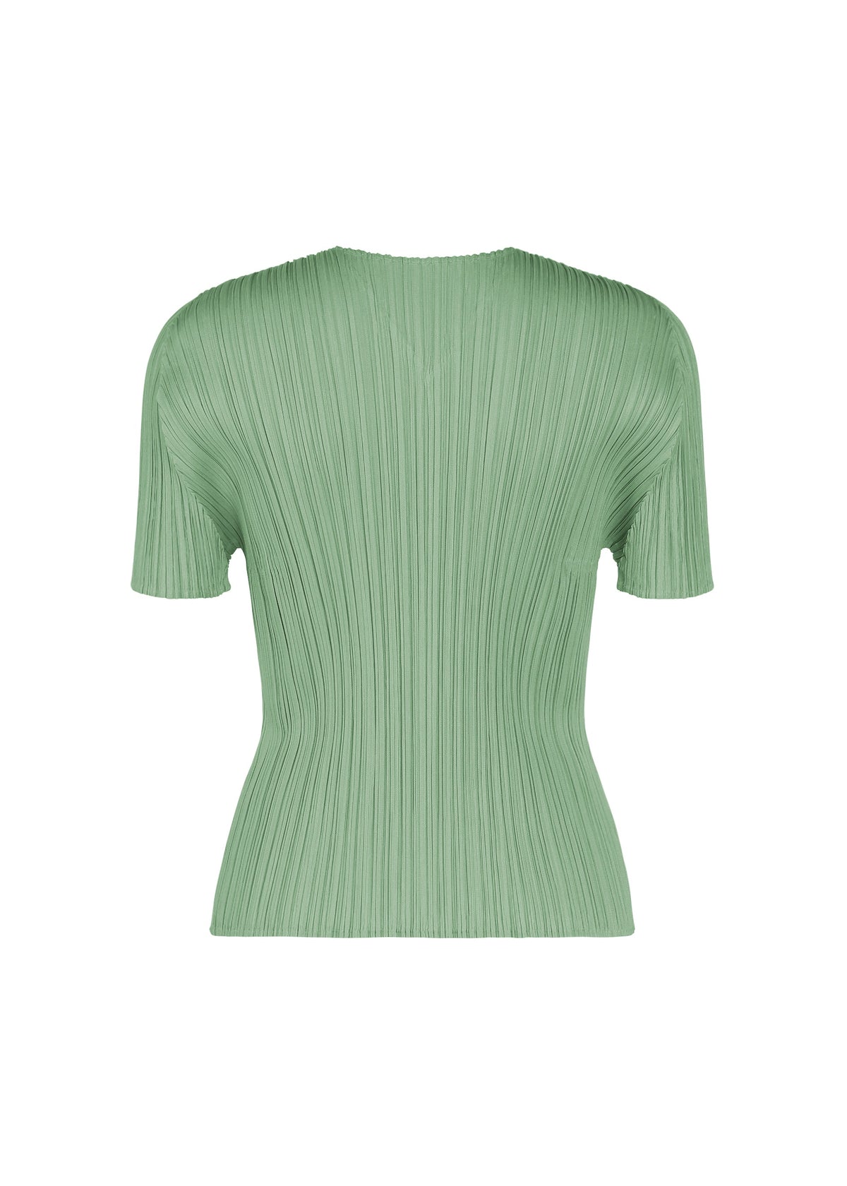 A detail shot of the PLEATS PLEASE ISSEY MIYAKE MONTHLY COLORS : AUGUST top.