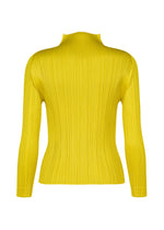 A detail shot of the PLEATS PLEASE ISSEY MIYAKE MONTHLY COLORS : OCTOBER top.
