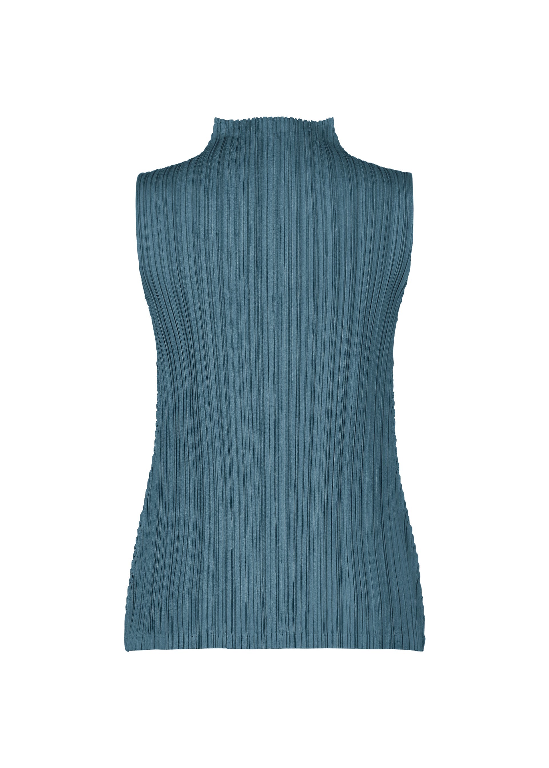 A detail shot of the PLEATS PLEASE ISSEY MIYAKE MELLOW PLEATS top.