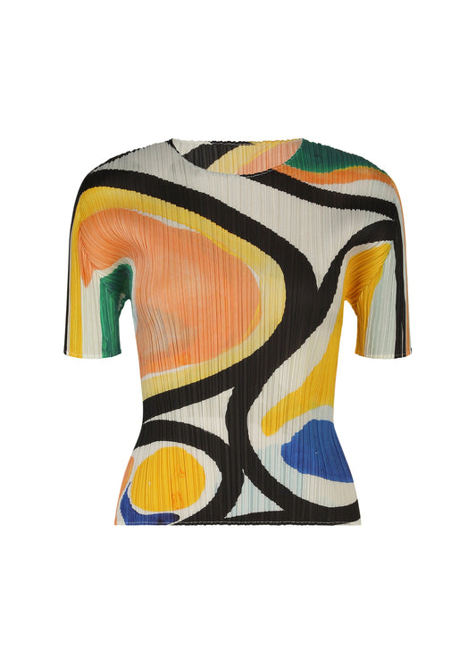 A product shot of the PLEATS PLEASE ISSEY MIYAKE ROLL shirt in multi.